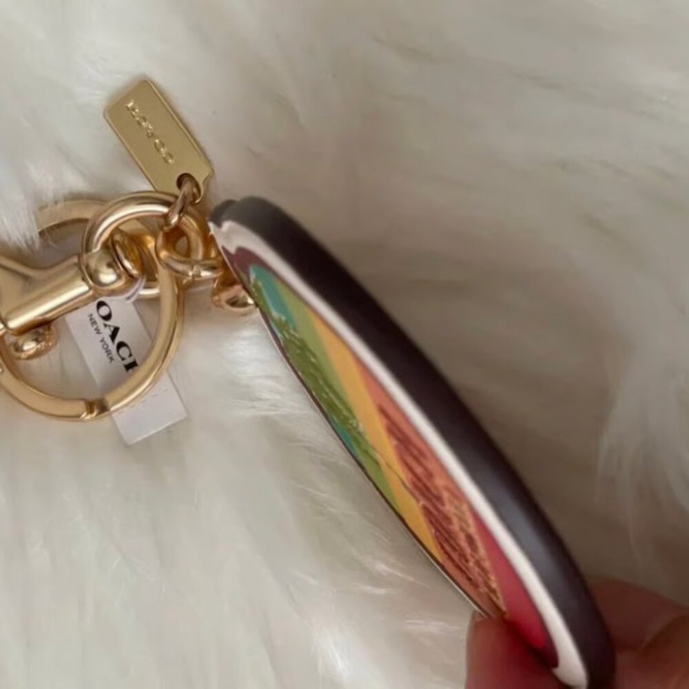 NWT COACH Leather California Bag Charm or Keychain - Picture 4 of 4